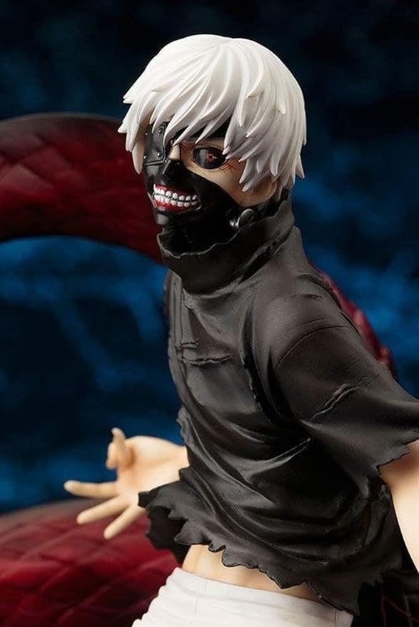 Click to see full view    Anime Tokyo Ghoul Ken Kaneki Action Figure Awakening Ver. Toy Doll Statue 3D Model-Height 23 Anime Fan Lovers Desktop Decoration Gift
