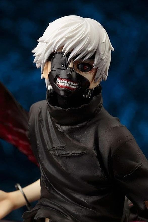 Click to see full view    Anime Tokyo Ghoul Ken Kaneki Action Figure Awakening Ver. Toy Doll Statue 3D Model-Height 23 Anime Fan Lovers Desktop Decoration Gift